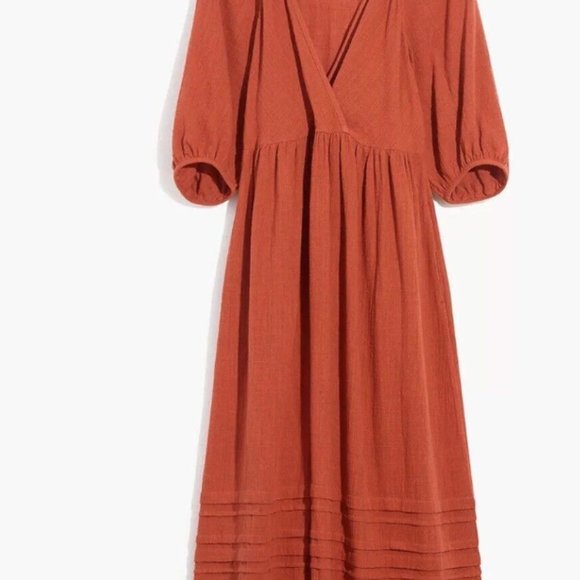 Madewell MARIANNA Puff-sleeve midi dress - Picture 2 of 4